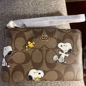 Coach Snoopy Wristlet